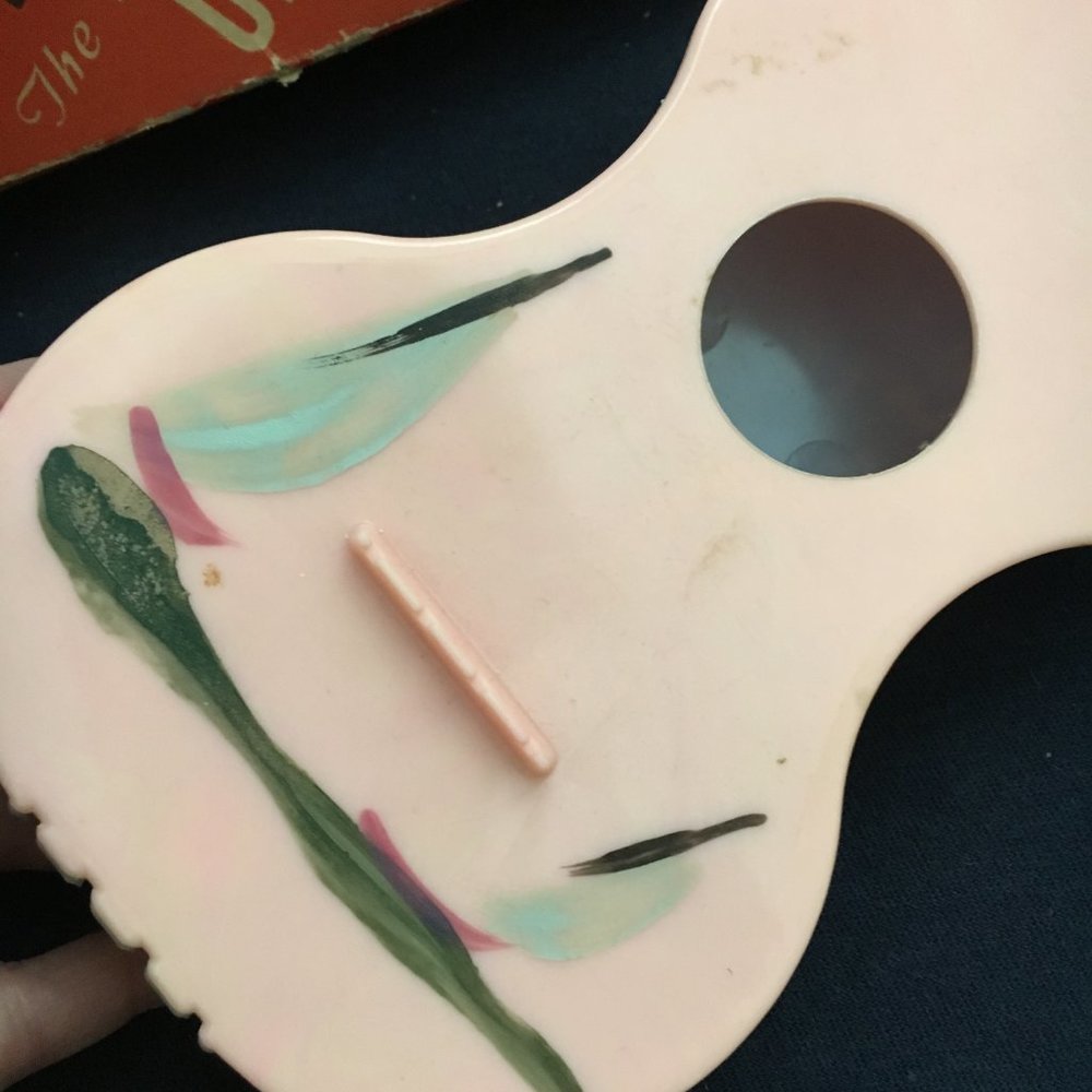 Vintage Toy Ukulele Pick a Tune Toy Town Corporation Original Box Rare - Picture 4 of 6